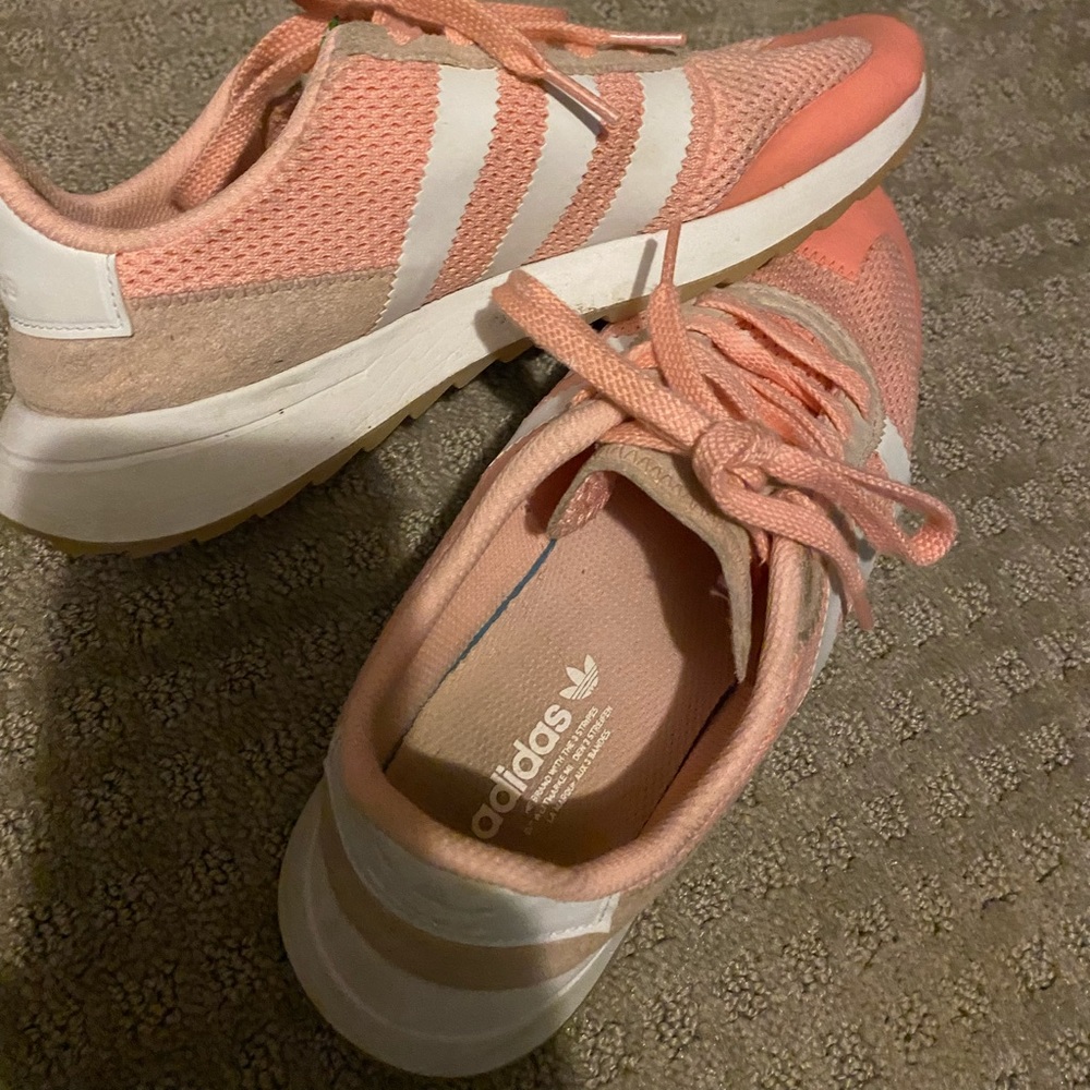 Pink adidas sneakers
